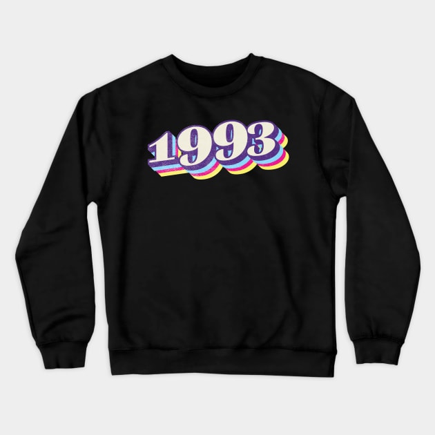 1993 Birthday Year Crewneck Sweatshirt by Vin Zzep